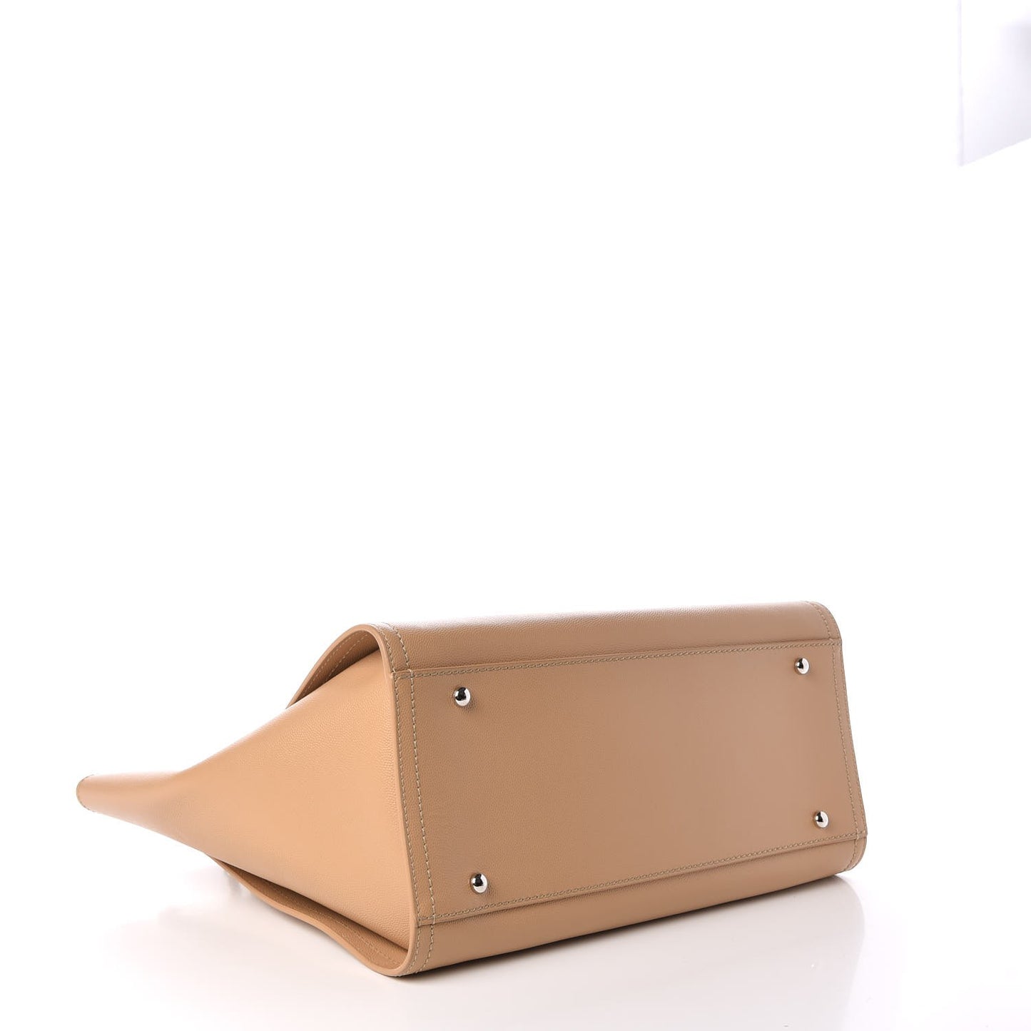 Caviar Small Studded Deauville Tote Beige