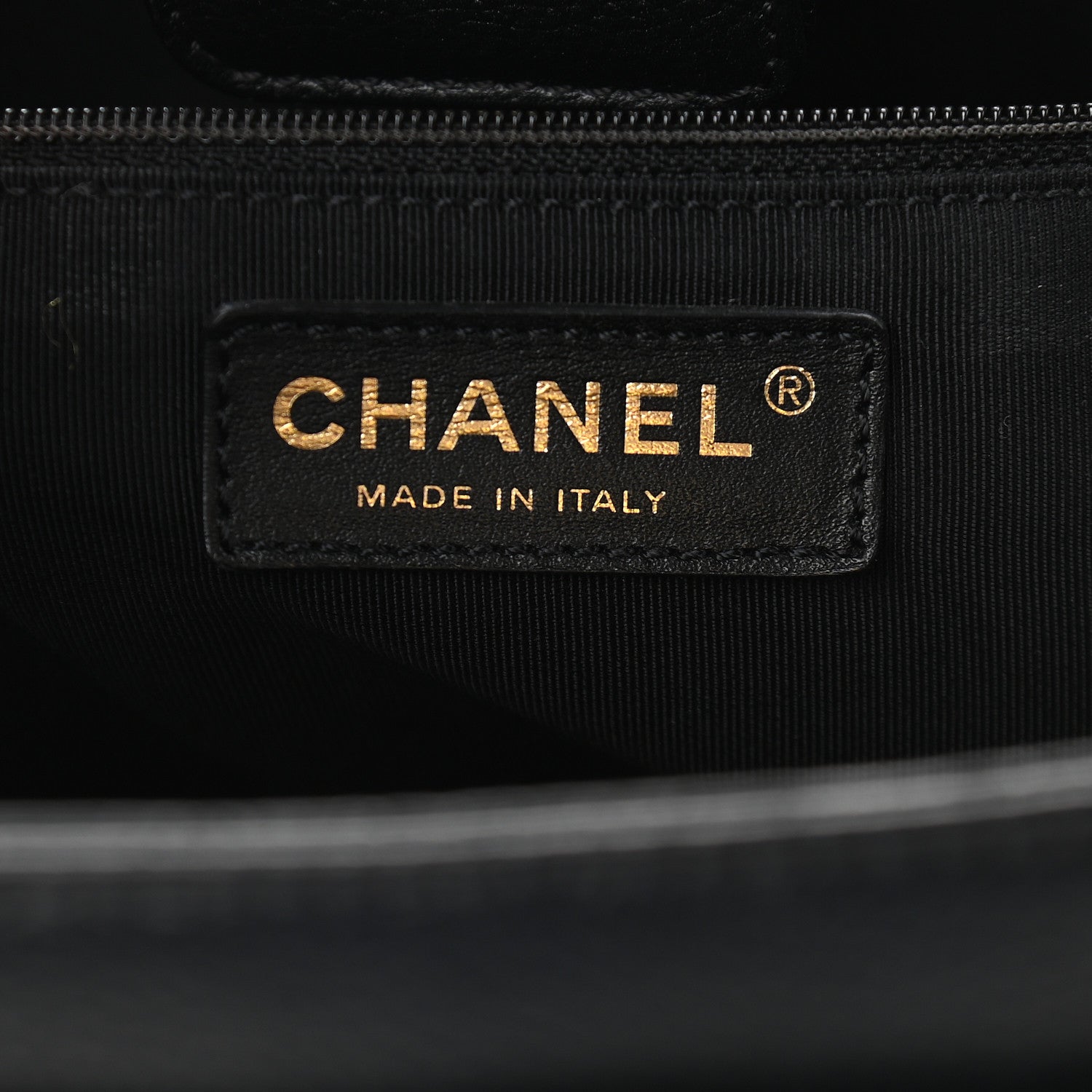 Chanel Calfskin Cerf Executive Shopper Tote Black 5 of 9