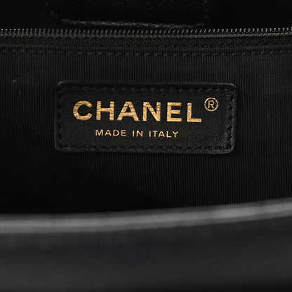 Chanel Calfskin Cerf Executive Shopper Tote Black 5 of 9