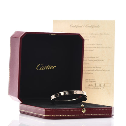 Cartier 18K Pink Gold 4 Diamond LOVE Bracelet 17 6 of 6