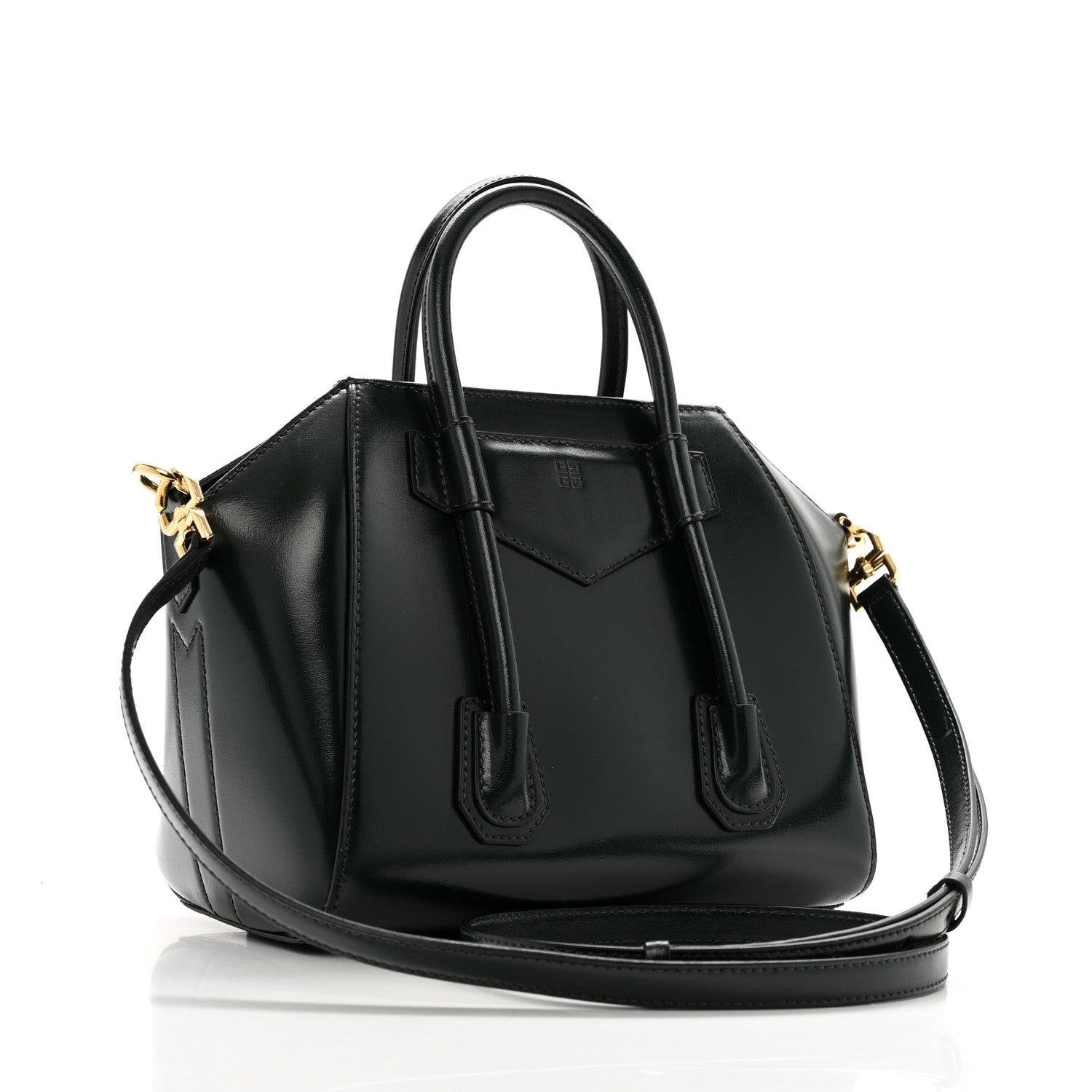 Givenchy Box Calfskin Mini Lock Antigona Shoulder Bag Green Forest 3 of 10