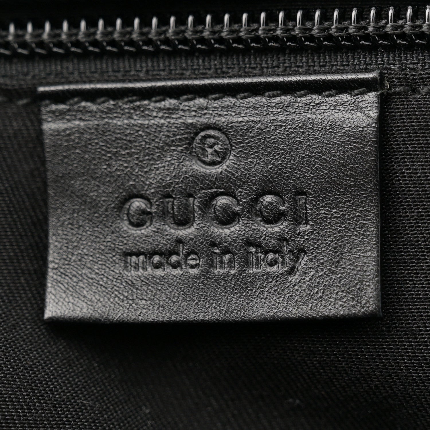 Gucci Monogram Calfskin Perforated Medium Flat Messenger Bag Black 6 of 12