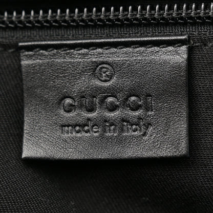 Gucci Monogram Calfskin Perforated Medium Flat Messenger Bag Black 6 of 12