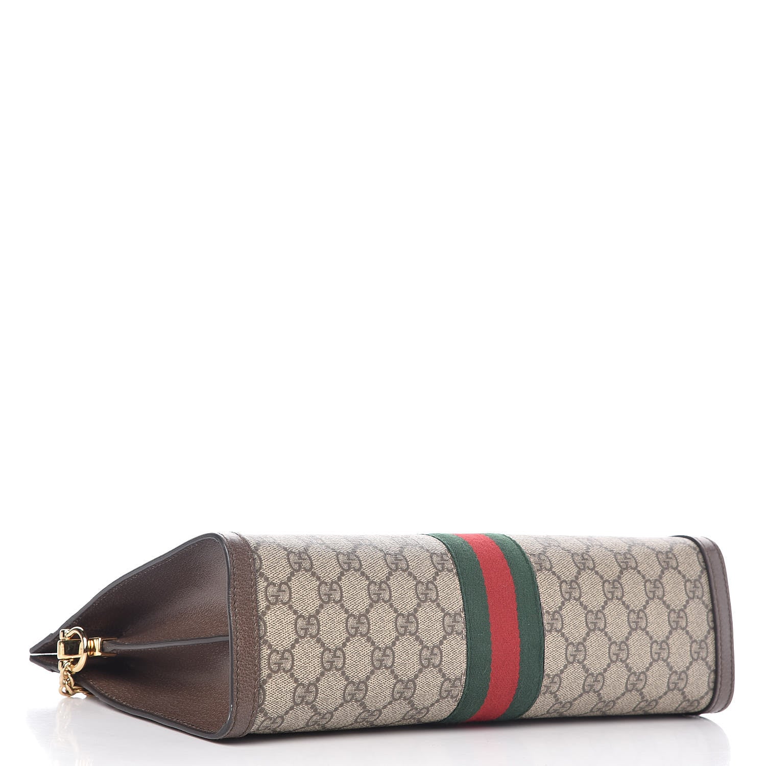 Gucci GG Supreme Monogram Web Medium Ophidia Chain Shoulder Bag Brown 4 of 14