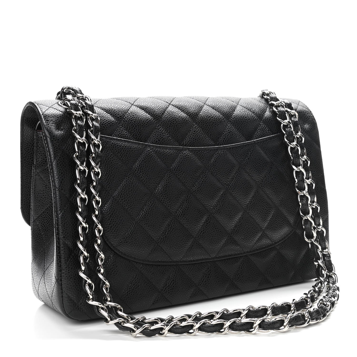 Chanel Caviar Quilted Jumbo Double Flap Black 3 of 11