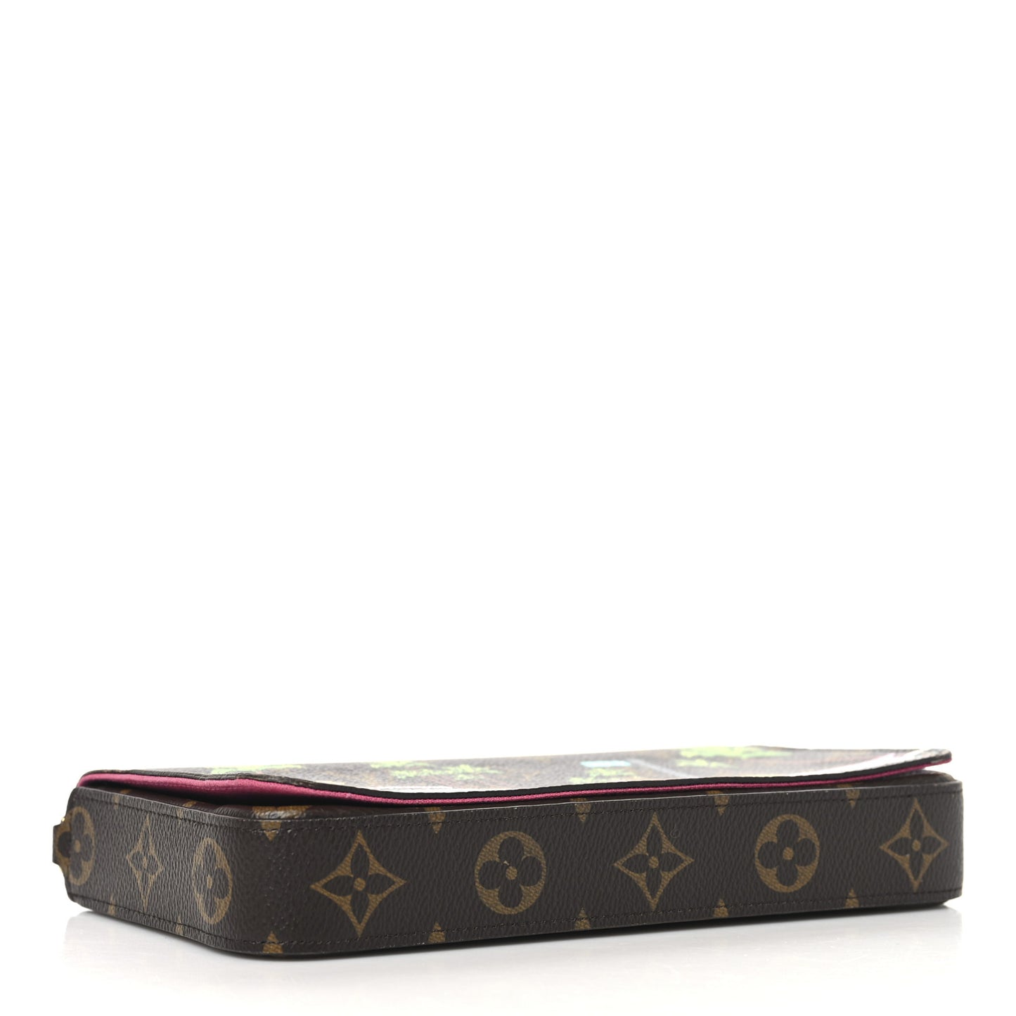 Monogram 2021 Christmas Animation Hollywood Pochette Felicie Chain Wallet Fuchsia