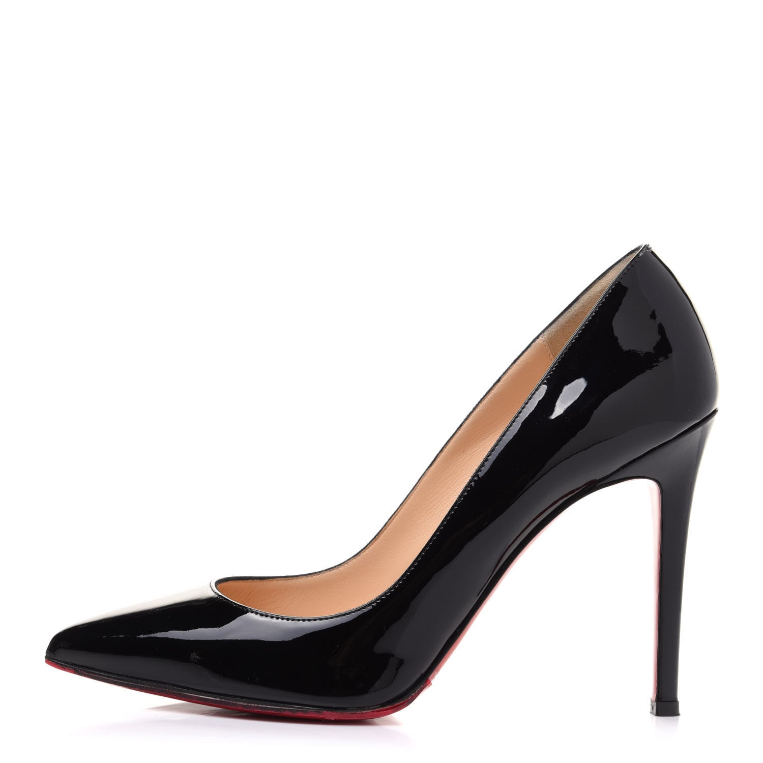 Christian Louboutin Patent Pigalle 100 Pumps 39 Black 1 of 11