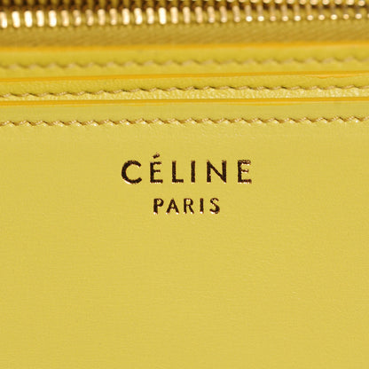 Celine Smooth Calfskin Large Classic Box Flap Bag Fluo Yellow 6 of 8
