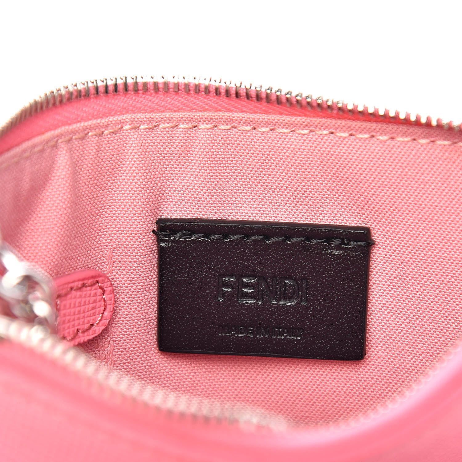 Fendi Vitello Elite Crystal Monster Eyes Coin Pouch Key Case Lollypop Black 6 of 8
