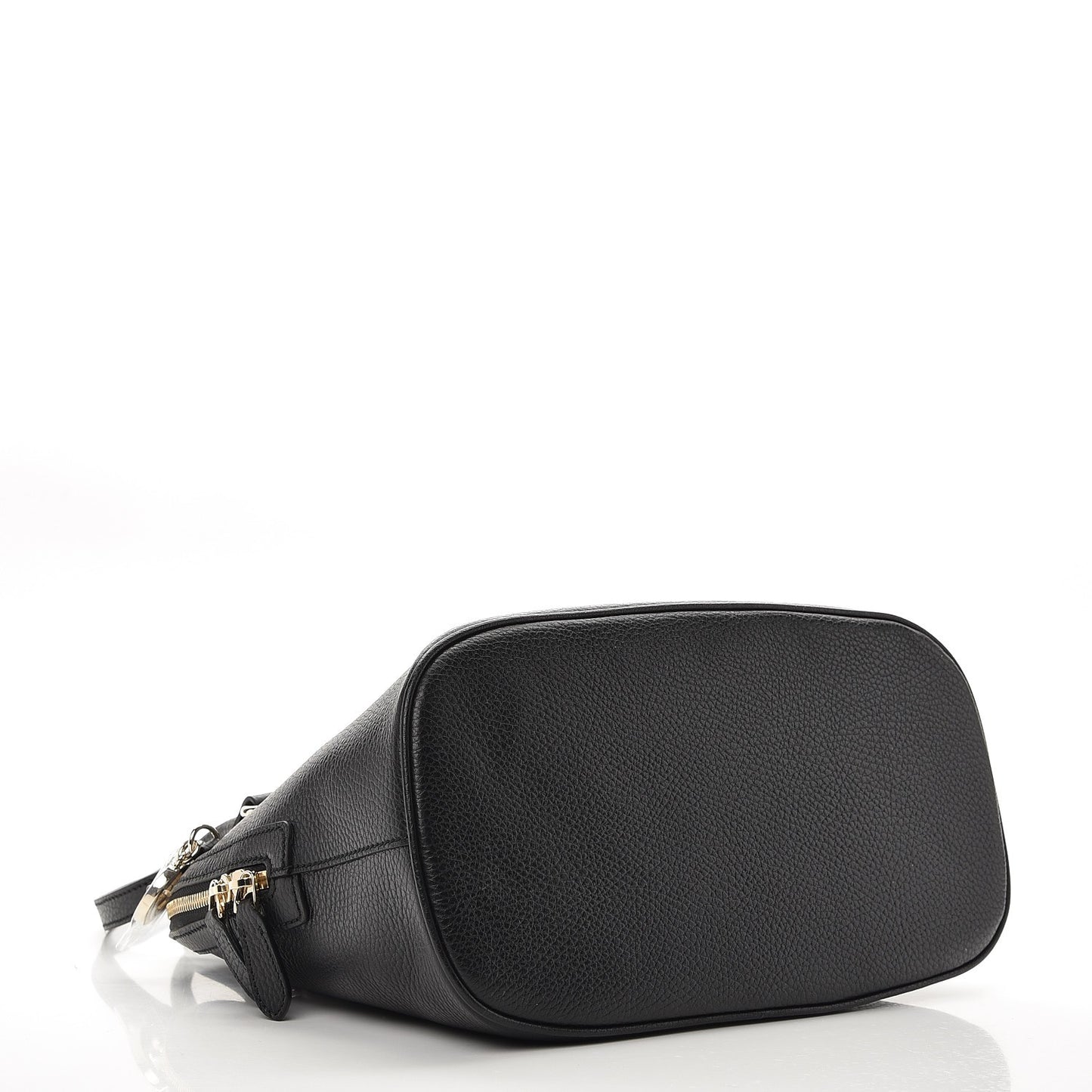 Calfskin Medium Dome Bag Black