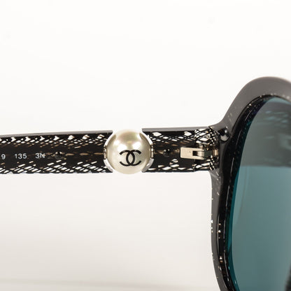 Chanel Pearl CC Sunglasses 5211-H Black 3 of 6