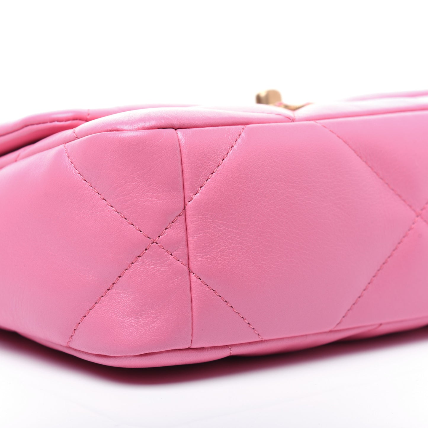 Lambskin Quilted Medium 19 Flap Pink
