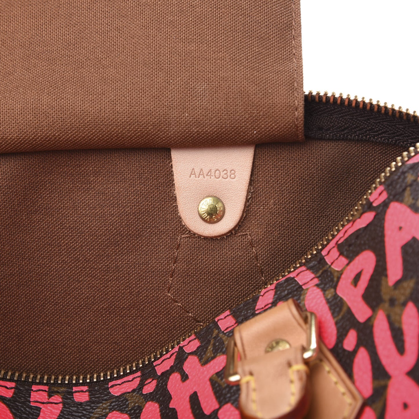 Monogram Graffiti Speedy 30 Fuchsia
