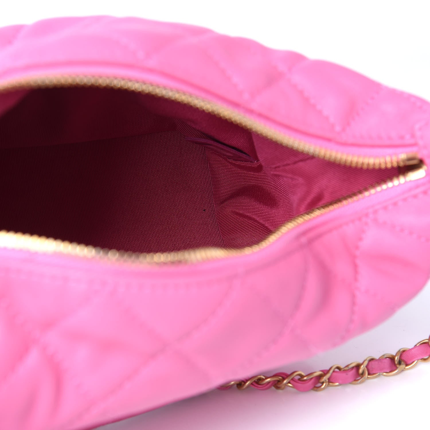 Chanel Lambskin Quilted Small Perfect Meeting Hobo Pink 5 of 10