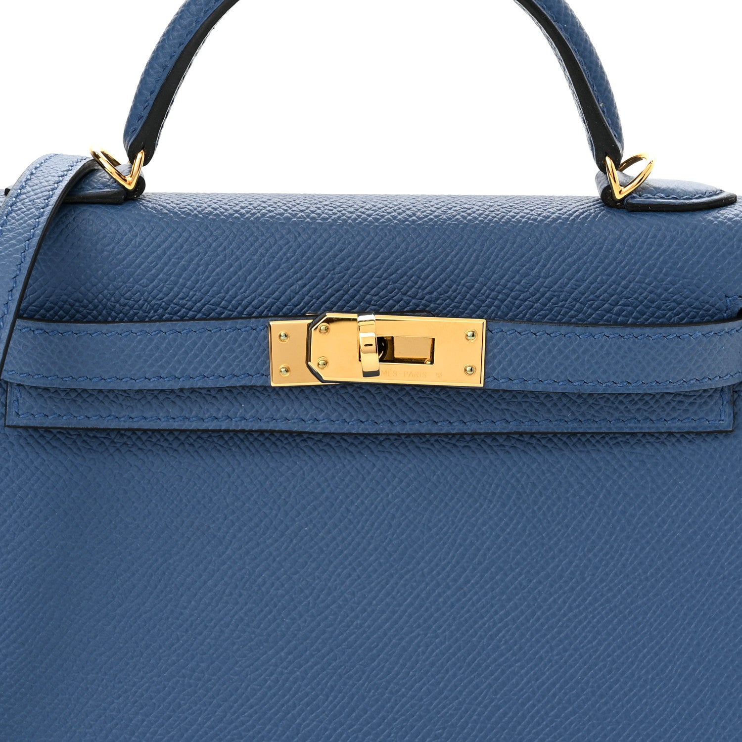 Hermes Epsom Mini Kelly Sellier 20 Bleu Agate 9 of 12