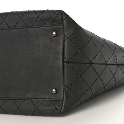 Chanel Calfskin Stitched Medium Shopping Tote Black 9 of 9