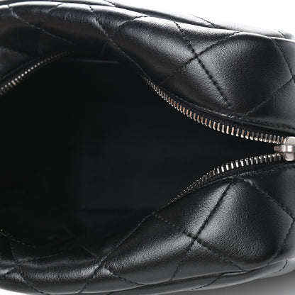 Saint Laurent Calfskin Y Quilted Monogram Small Loulou Bowling Bag Black 5 of 9