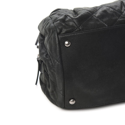 Chanel Iridescent Calfskin Chic Quilt Bowling Bag Black 8 of 11