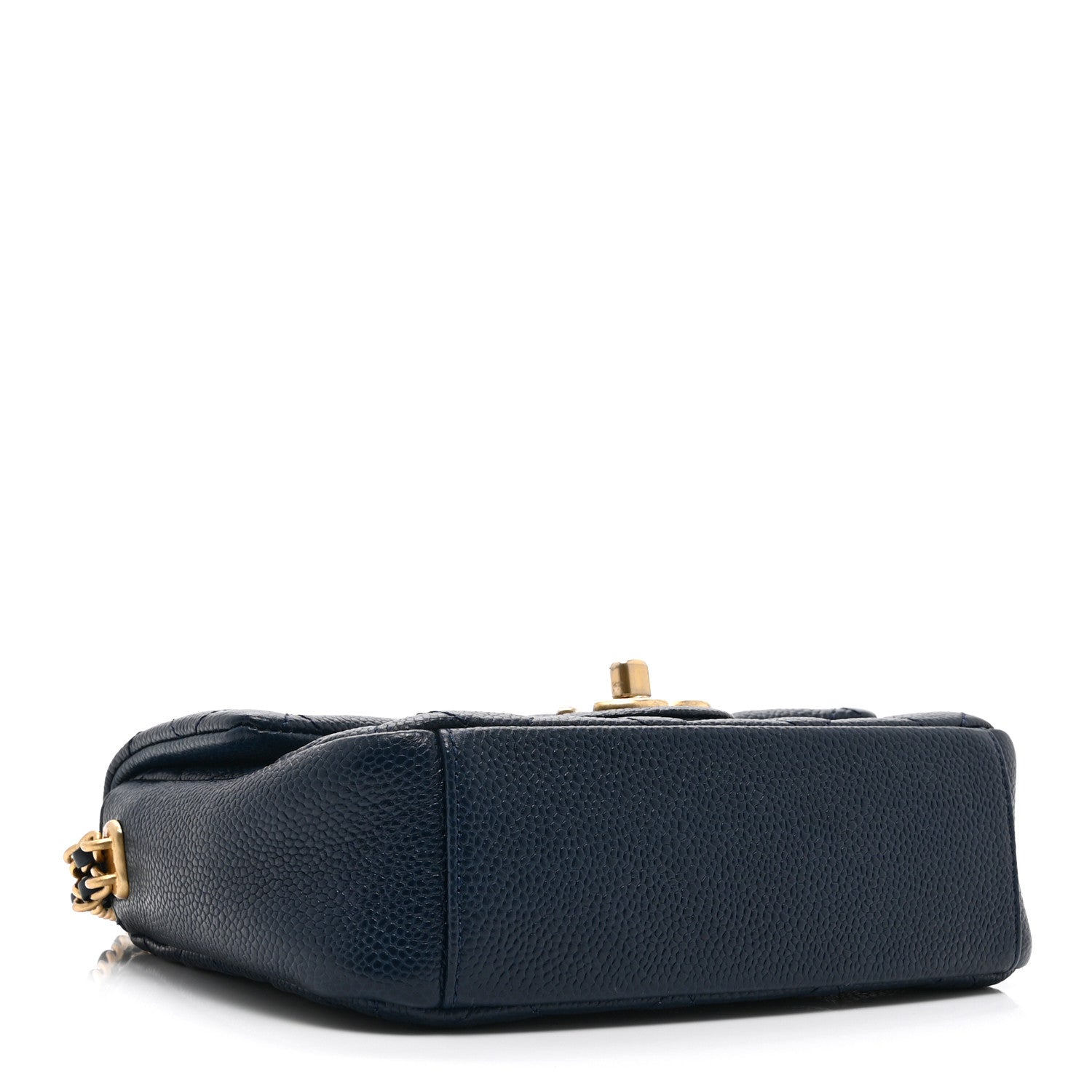 Chanel Caviar Quilted Small Twist Your Buttons Flap Blue 4 of 10