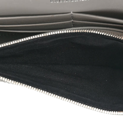 Balenciaga Shiny Calfskin Crocodile Embossed Hourglass Chain Bag Steel Grey 5 of 15