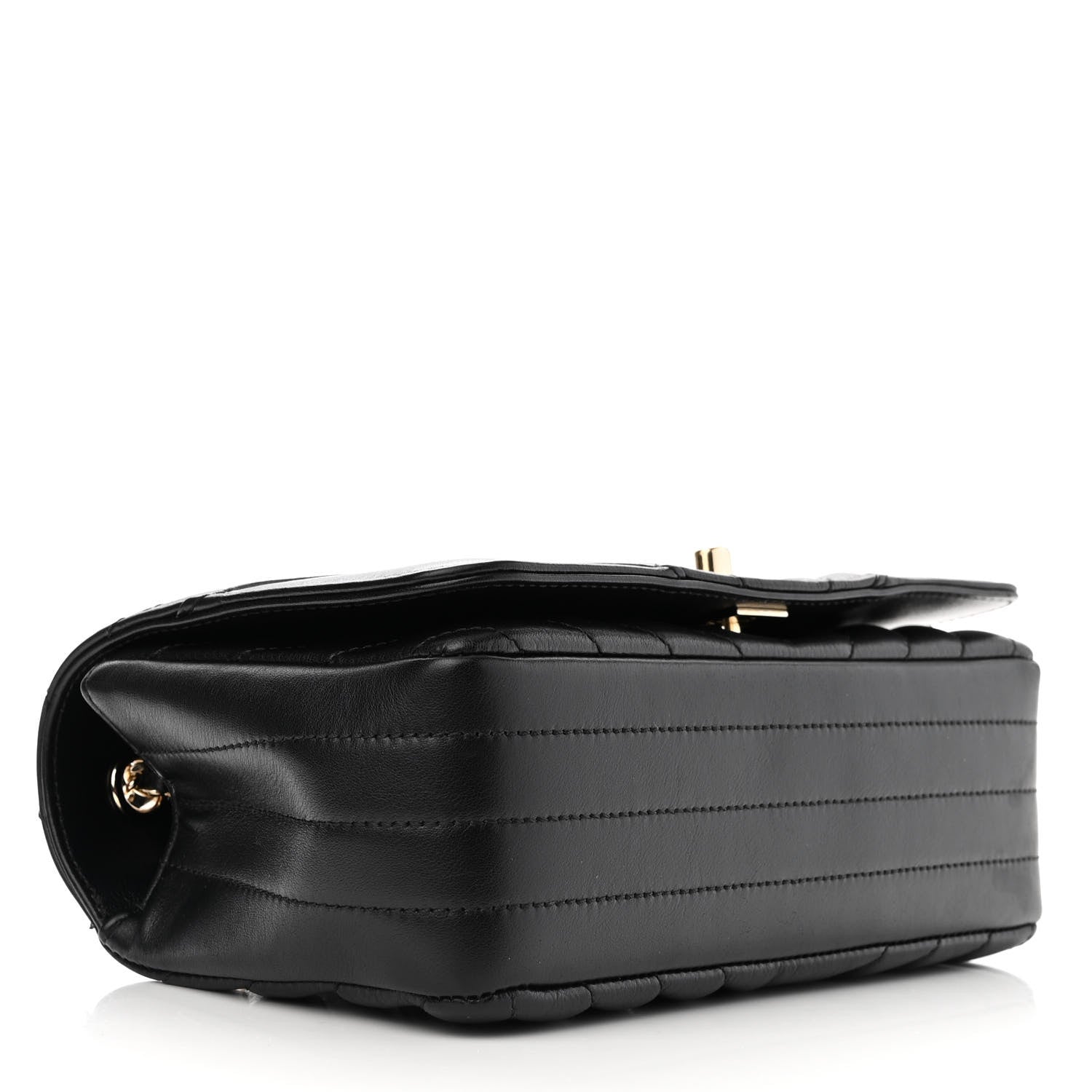 Chanel Calfskin Chevron Quilted Mini Statement Flap Black 4 of 12