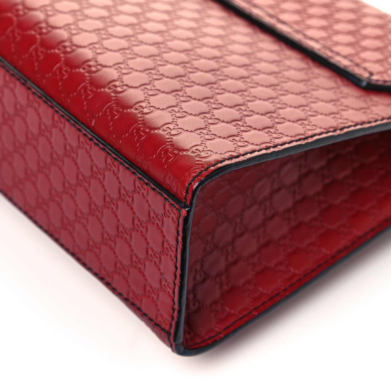 Gucci Microguccissima Medium Emily Chain Shoulder Bag Red 12 of 16