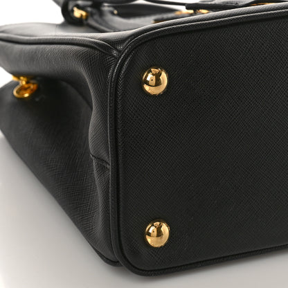 Prada Saffiano Small Galleria Double Zip Tote Black 7 of 8