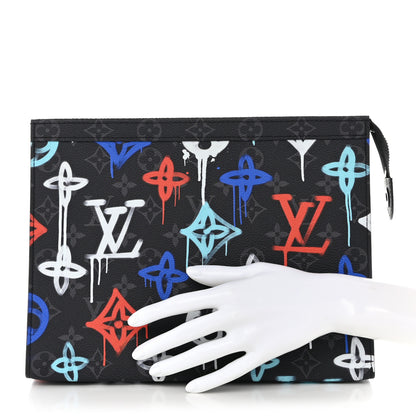 Louis Vuitton Monogram Eclipse Graffiti Pochette Voyage MM Multicolor 2 of 11