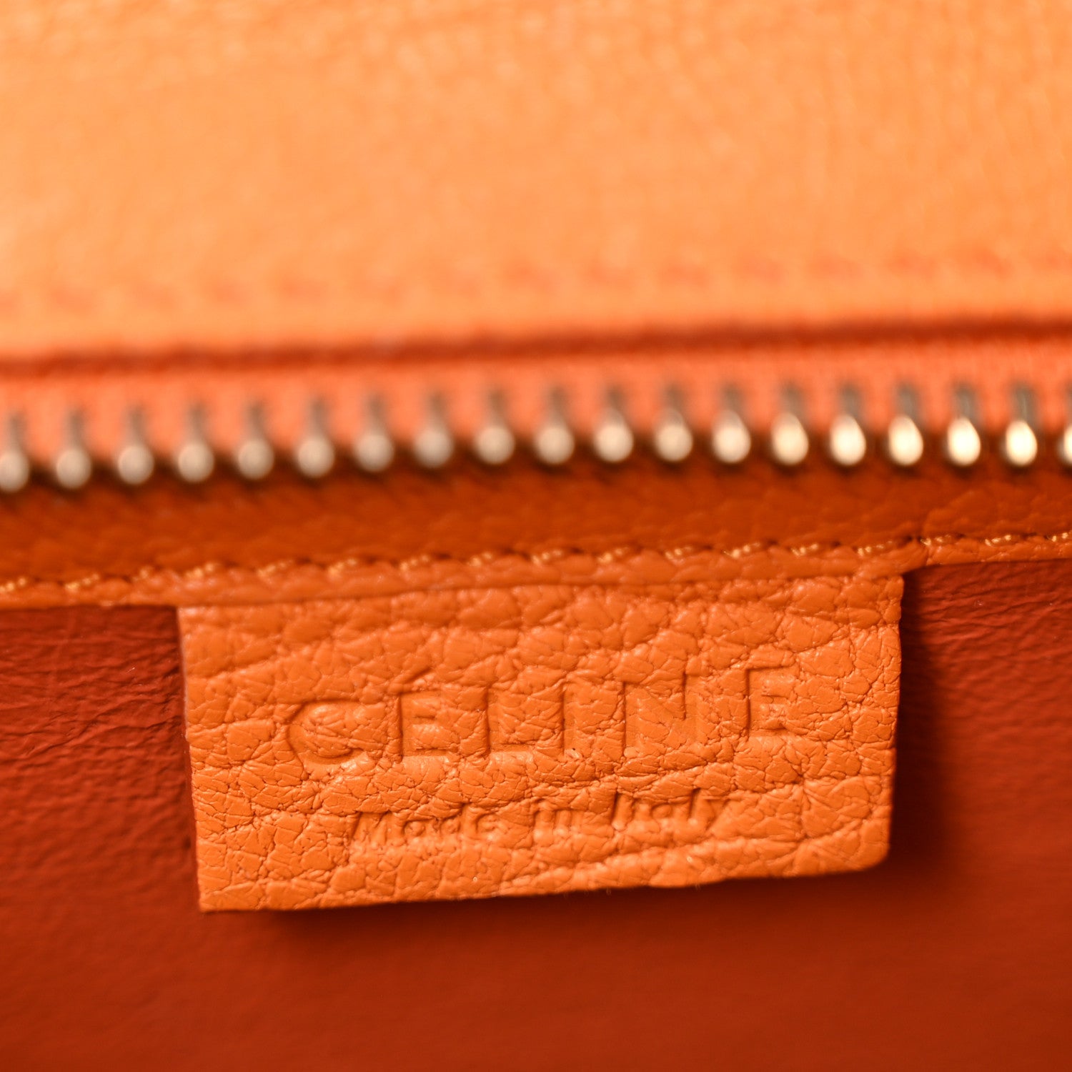 Celine Goatskin Nano Luggage Orange 6 of 13