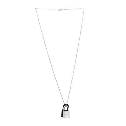 Hermes Swift Small O'Kelly Pendant Necklace Black 3 of 6