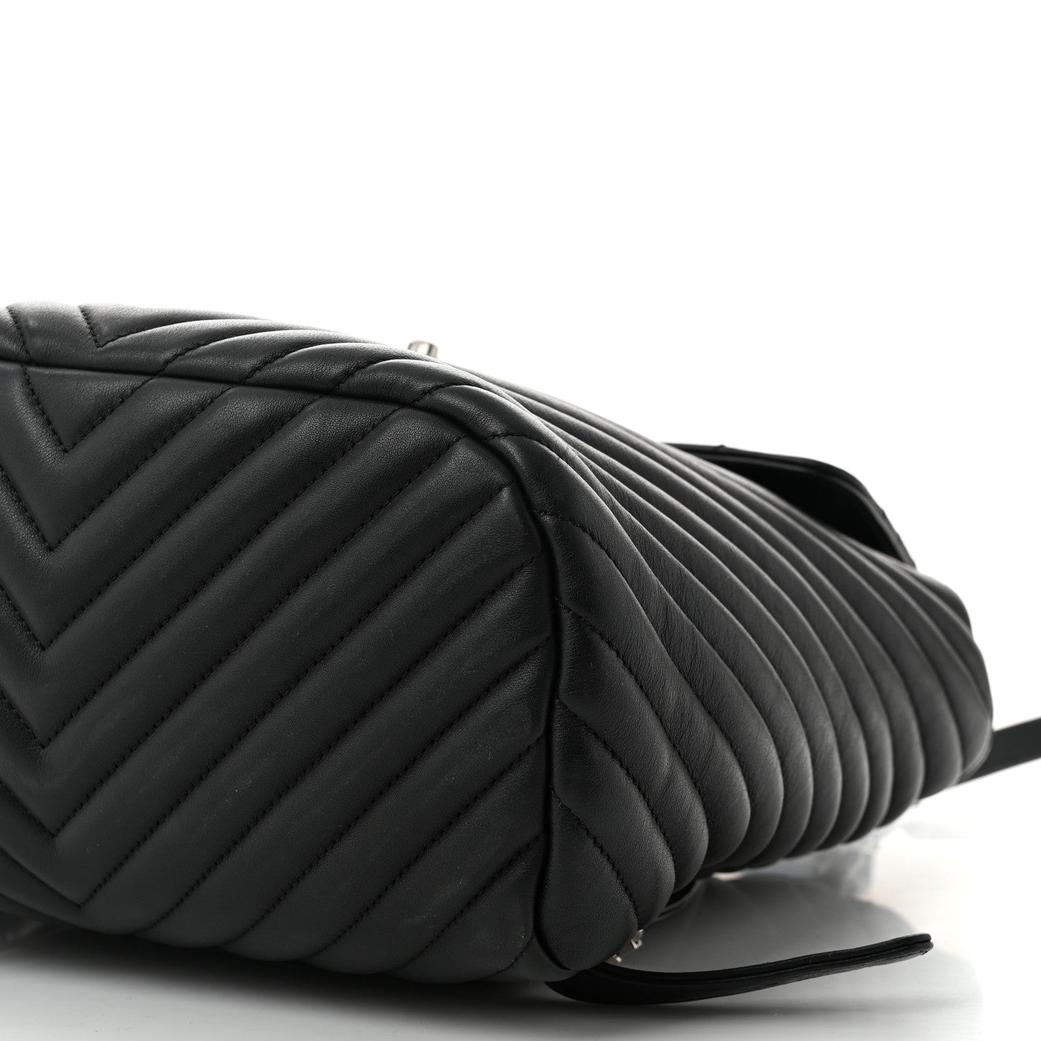 Chanel Calfskin Chevron Quilted Large Urban Spirit Backpack Black 10 of 10