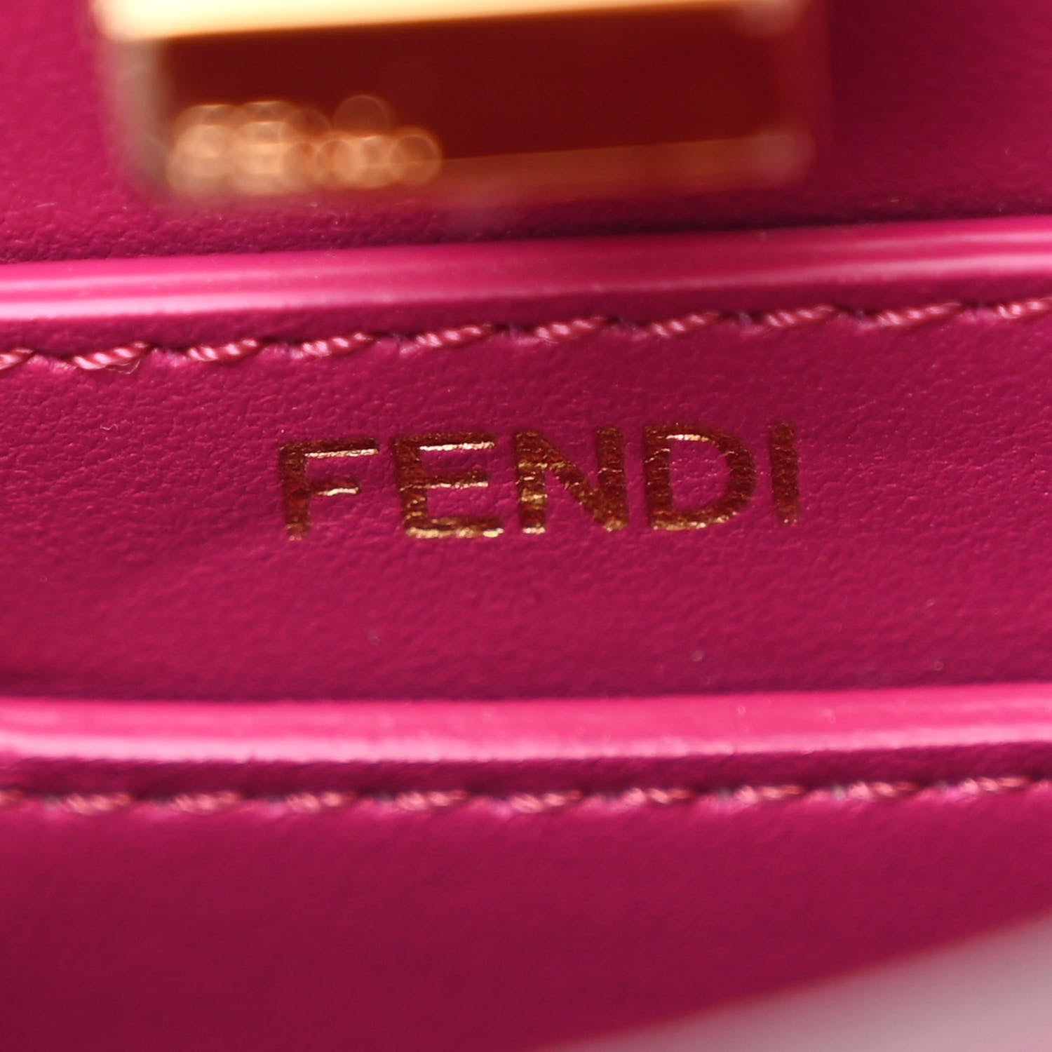 Fendi Shiny Nappa Petite Peekaboo I SEE U Satchel Ciclamino Pilar 7 of 11