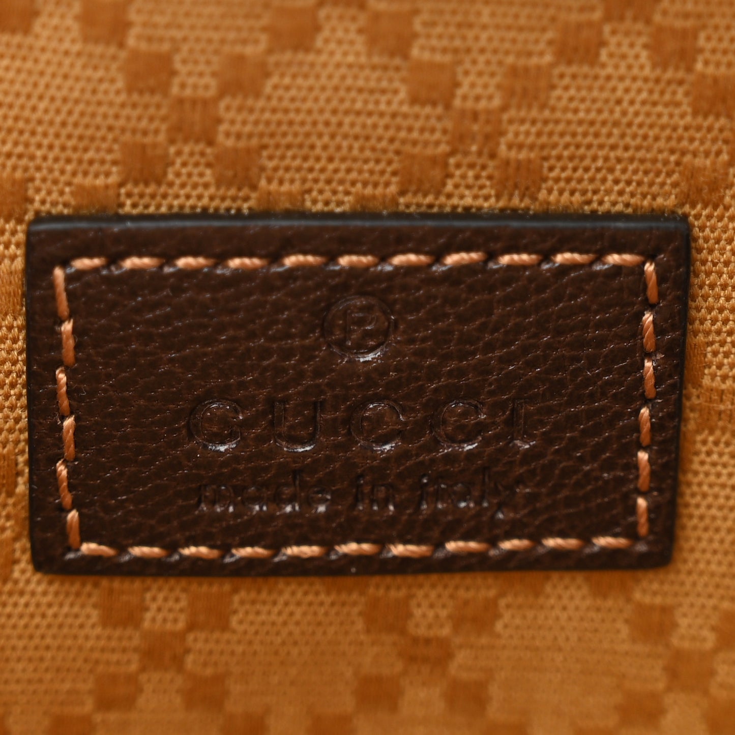Monogram Mini GG Marmont Shoulder Bag  Sand Brown