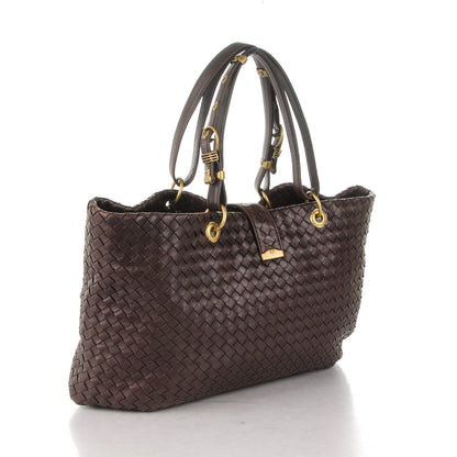Bottega Veneta Nappa Intrecciato Large Capri Tote Ebano 3 of 8
