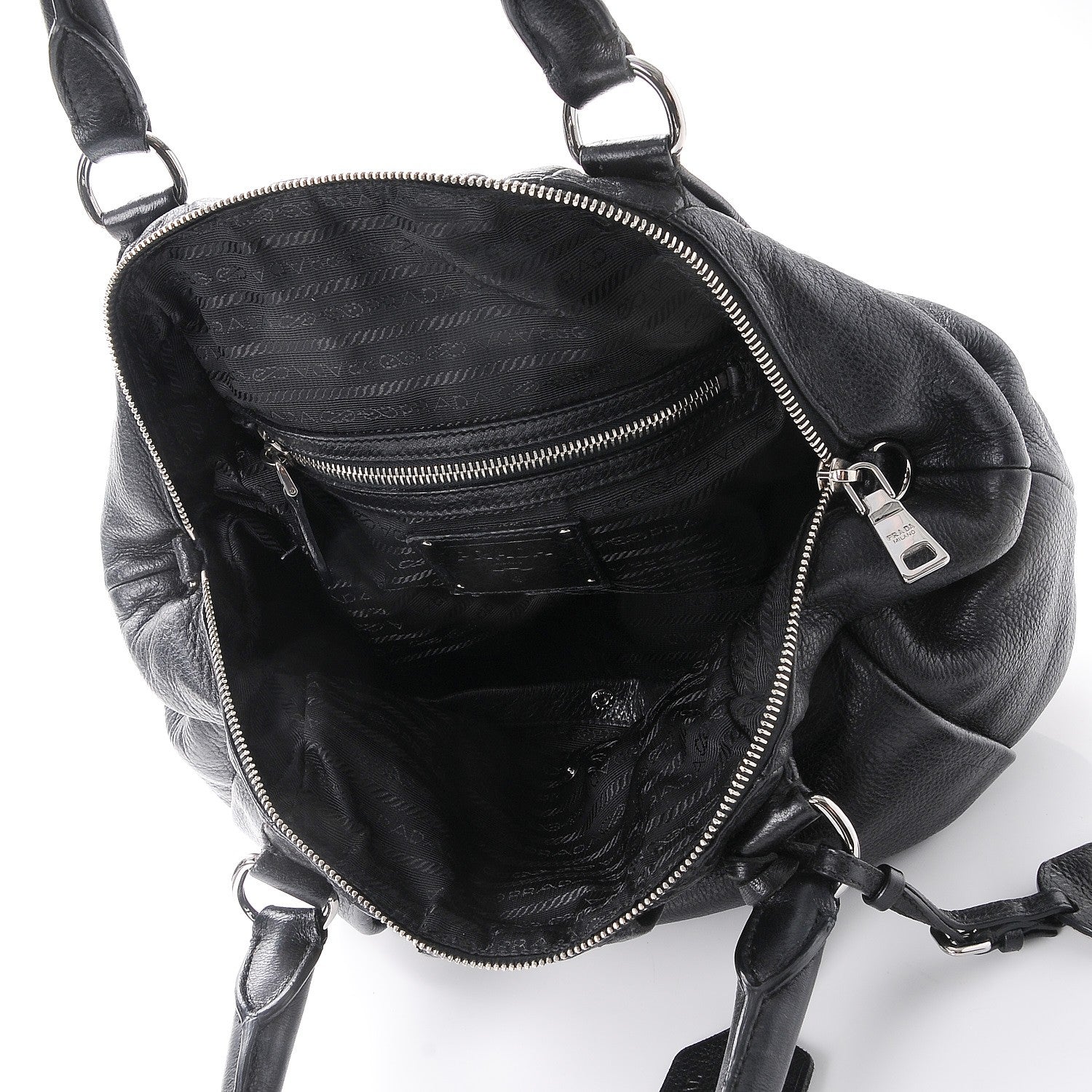 Prada Cervo Antik Bauletto Black 5 of 15