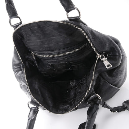 Prada Cervo Antik Bauletto Black 5 of 15