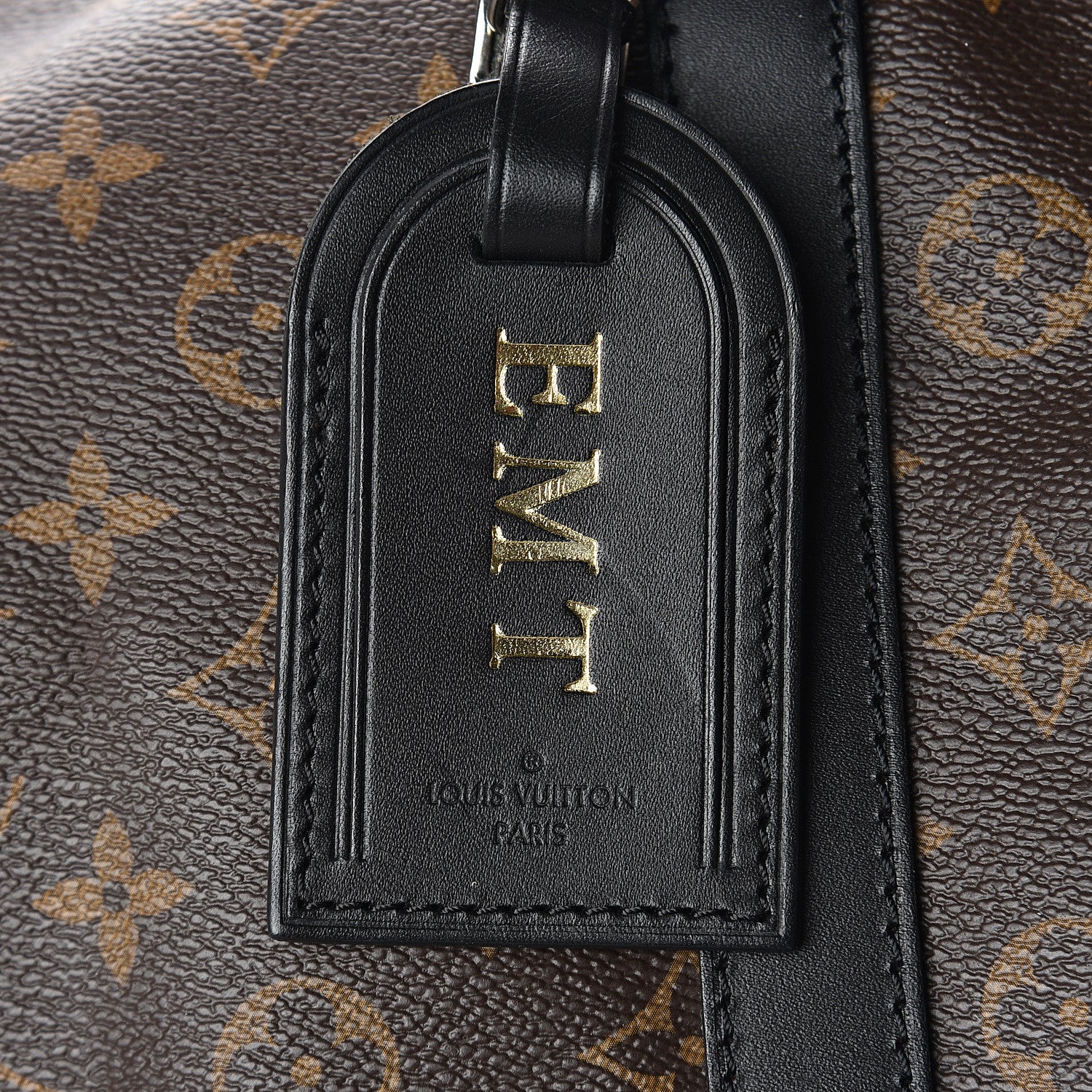 Louis Vuitton Monogram Macassar Keepall Bandouliere 55 7 of 10
