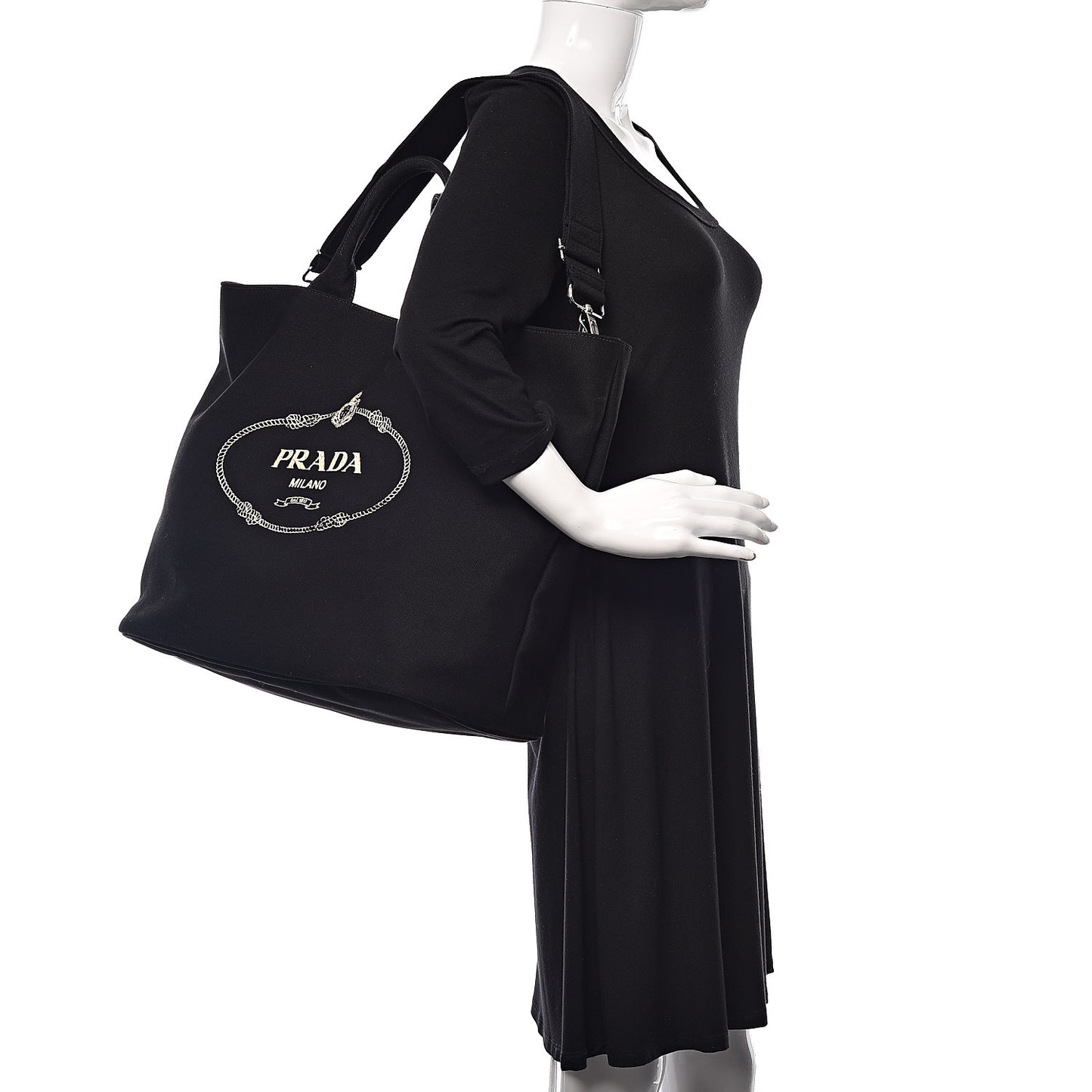 Canapa Logo Bucket Tote Black