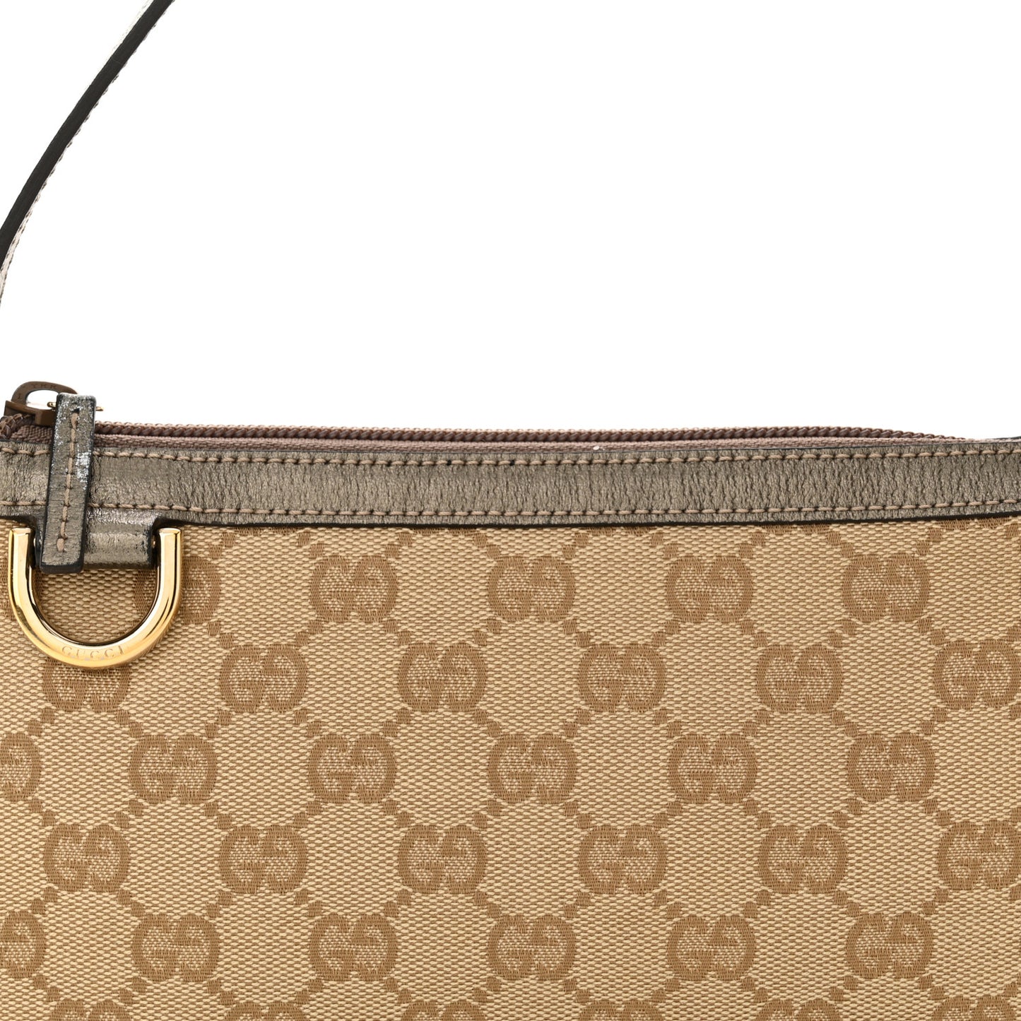 Monogram D Ring Cosmetic Case Metallic Bronze