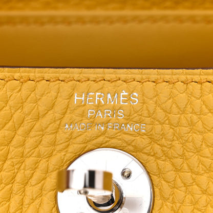 Hermes Taurillon Clemence Mini Lindy 20 Sun 7 of 12