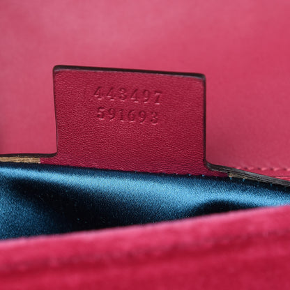 Gucci Velvet Matelasse Small GG Marmont Shoulder Bag Light Raspberry Rose 6 of 10