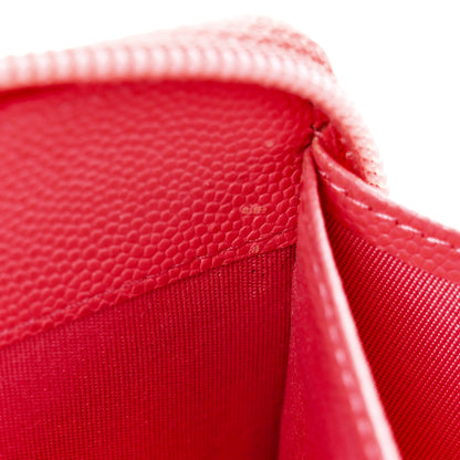 Chanel Caviar Large Timeless CC Zip Around Wallet Pink 12 of 15