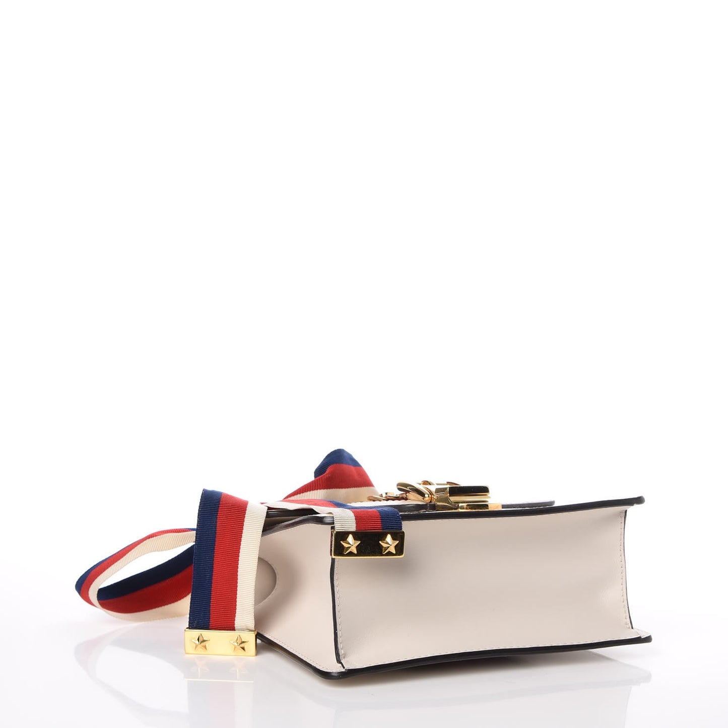 Calfskin Mini Sylvie Chain Shoulder Bag White