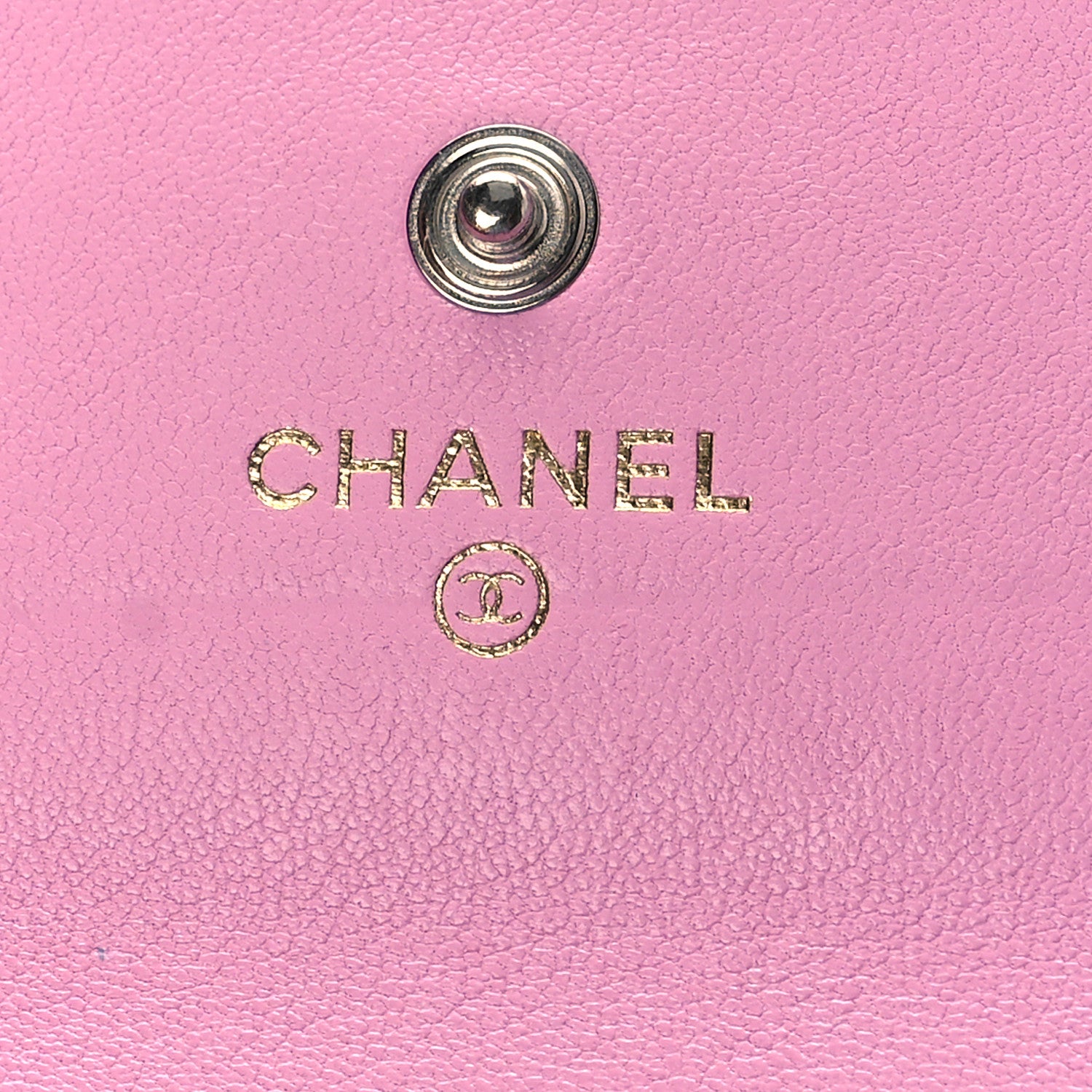 Chanel Lambskin Quilted Chanel 19 Flap Card Holder Pink 6 of 11