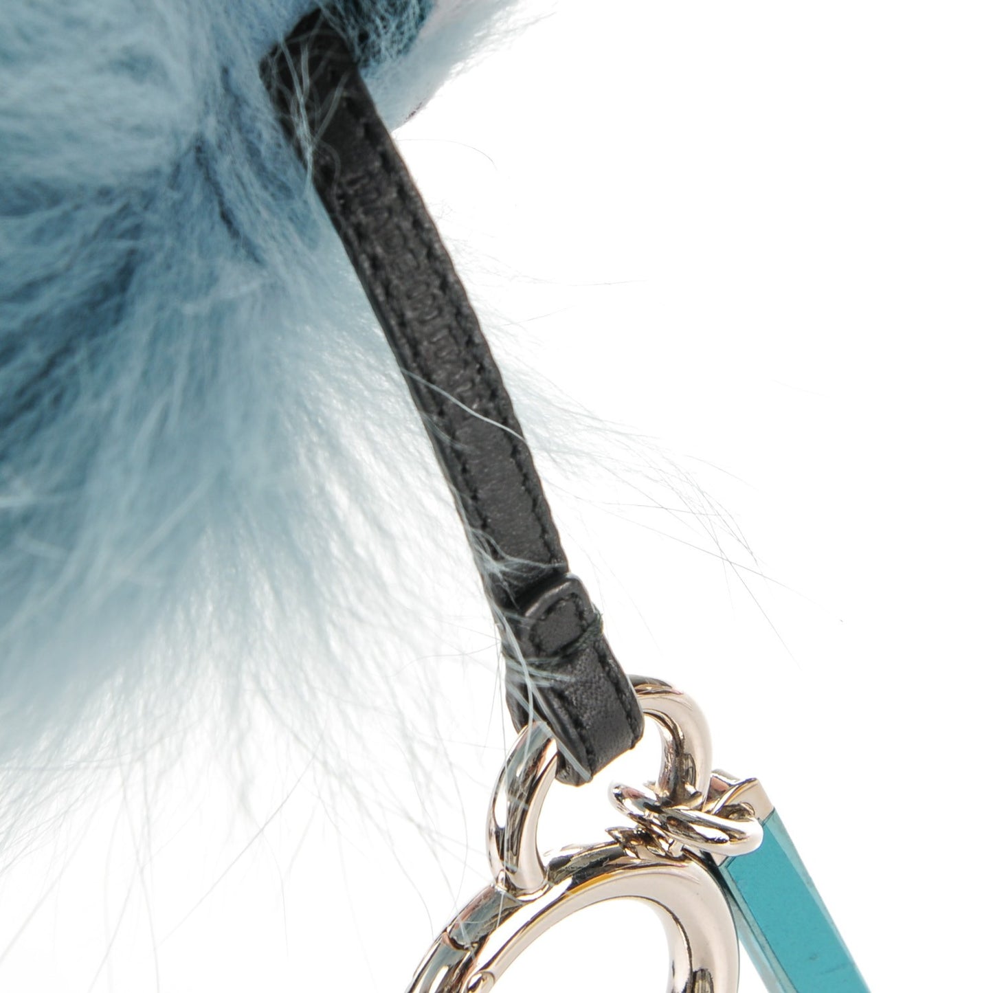 Fox Mink Rabbit Fur Vitello Flamingo Mini Monster Bag Bug Charm Lagoon Black Multicolor