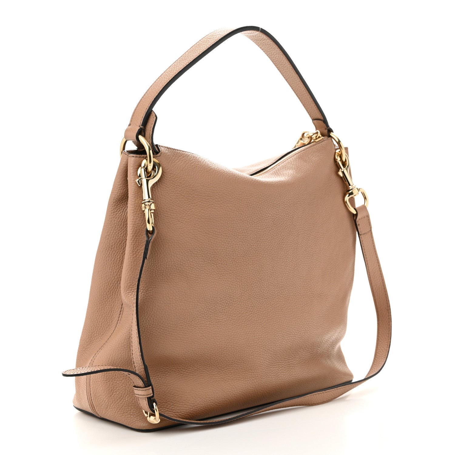 Gucci Pebbled Calfskin Large Soho Hobo Camelia 3 of 13