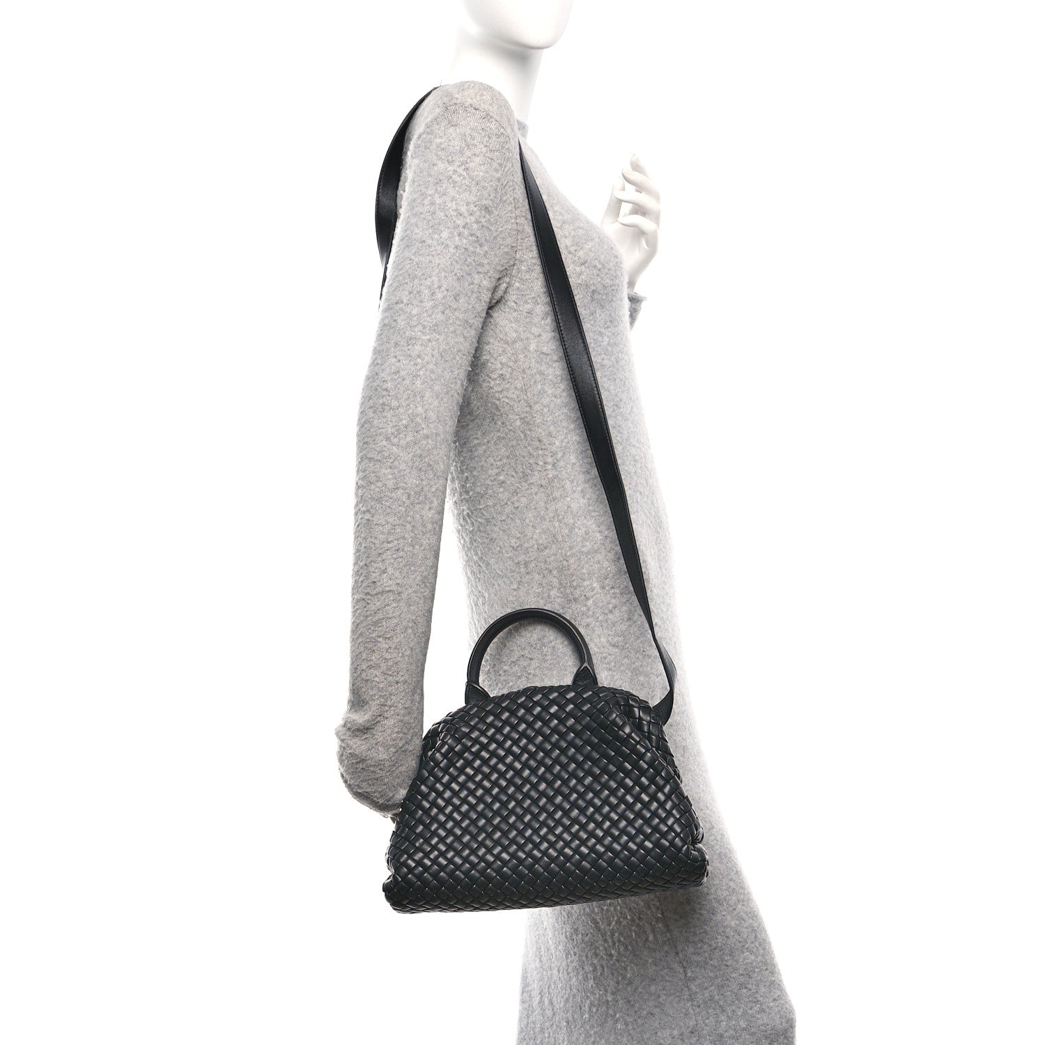 Bottega Veneta Nappa Intrecciato Small Padded The Handle Tote Black 3 of 19