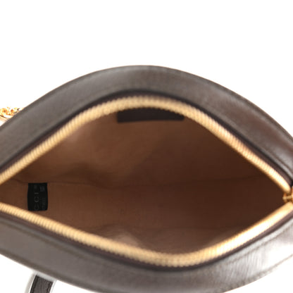 Gucci GG Supreme Monogram Web Mini Ophidia Round Shoulder Bag Brown 5 of 9