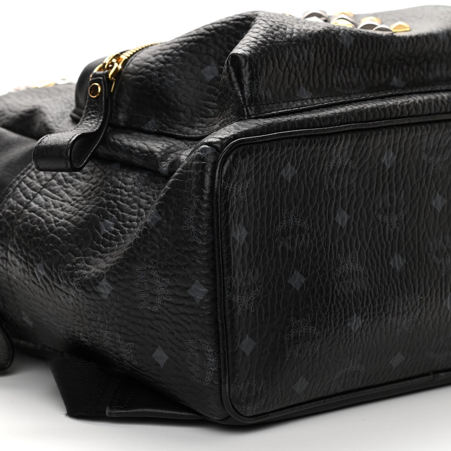 Visetos Studded Colorblock Medium Stark Brock Backpack Black