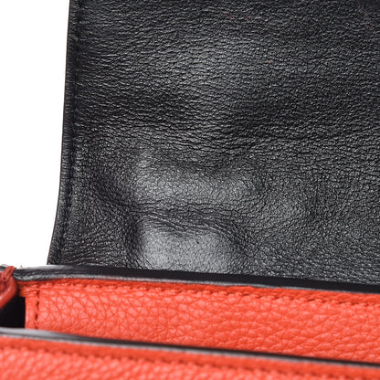 Celine Drummed Calfskin Suede Medium Trapeze Vermillion 19 of 21